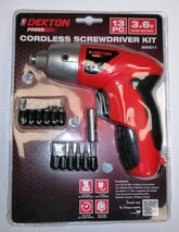 13PK DEKTON POWER CORDLESS SCREWDRIVER KIT